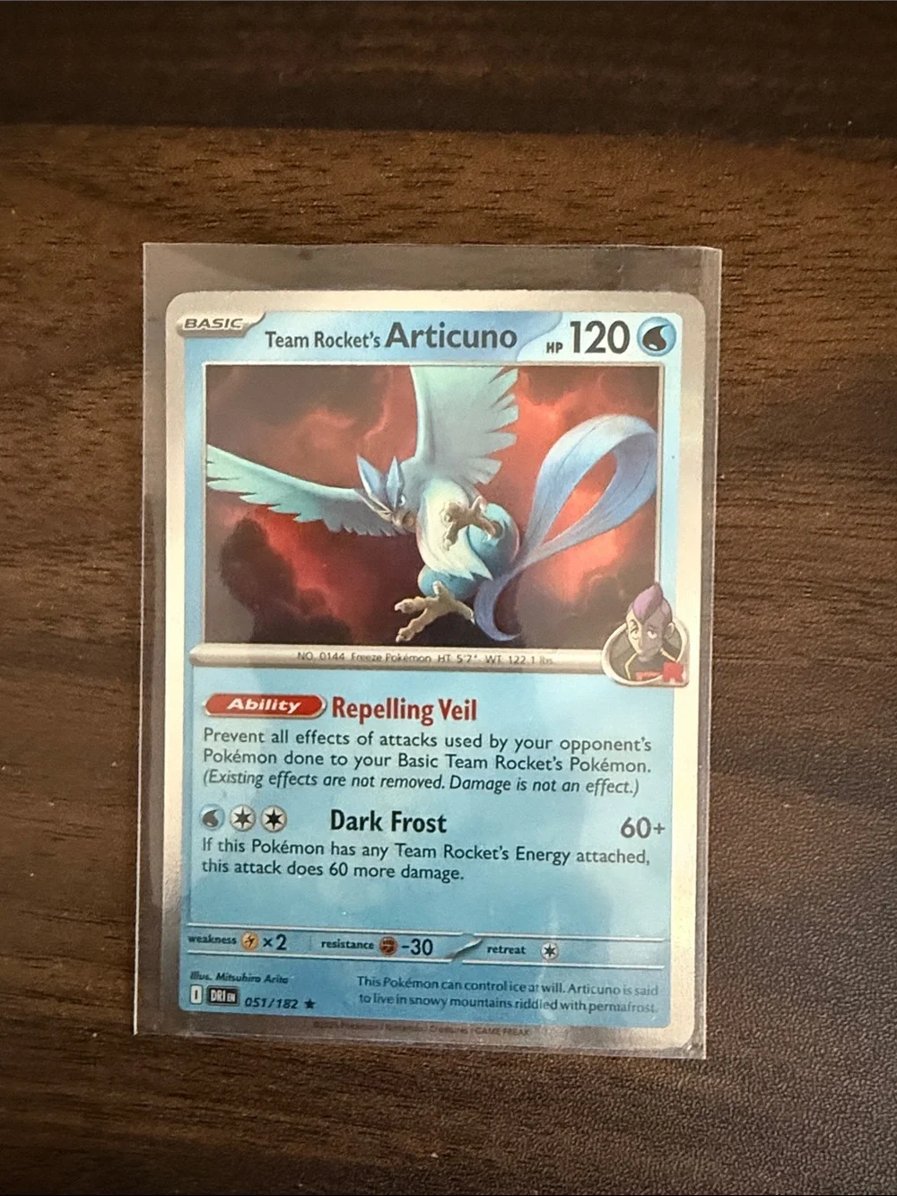 Team Rocket's Articuno Pokémon Card - Blue